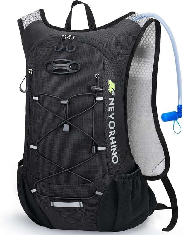 Lightweight Hydration Backpack, Running Backpack with 2L Water Bladder