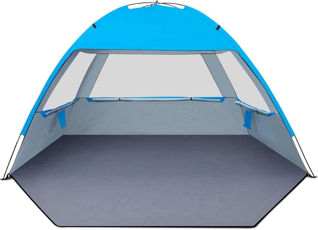 Best Beach Tent for Family of 4 with UPF 50+ UV Protection and Easy Se