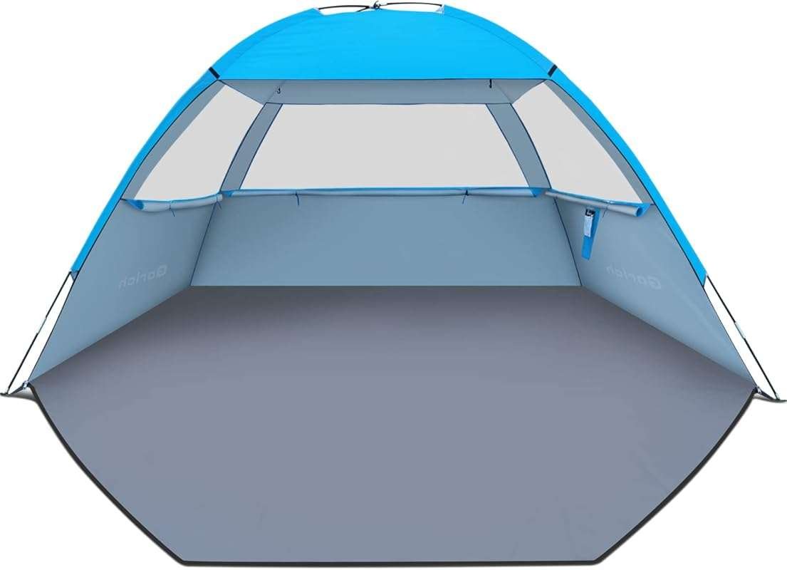 Pop Up Beach Tent for 6 Person - UPF 50+ UV Protection, Lightweight &