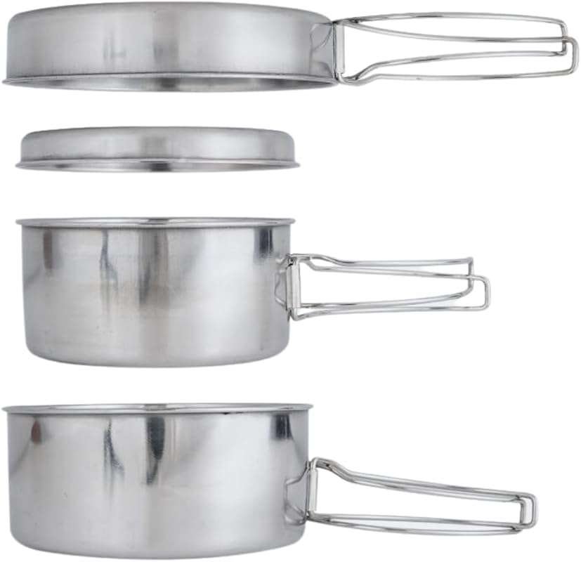 BeGrit Backpacking Camping Cookware Set with Mini Pot and Pan for Hiki
