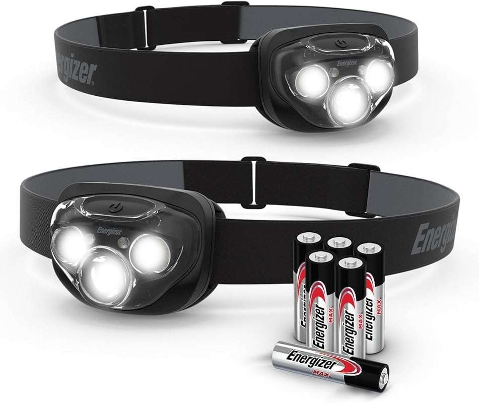 Energizer LED Headlamp PRO , IPX4 Water Resistant Headlamps, High-Perf