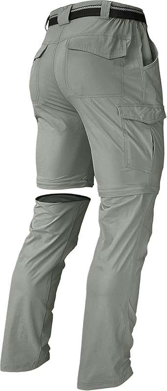 Convertible Hiking Pants for Men with Zip-Off Legs: Lightweight, Quick