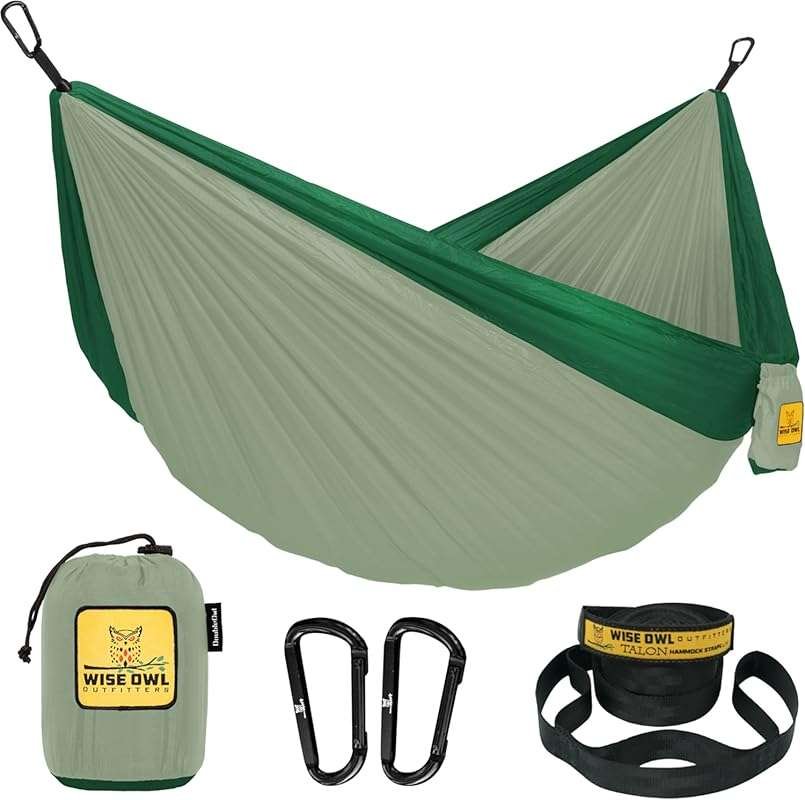 Wise Owl Outfitters Portable Camping Hammock System for Hikers with Tr
