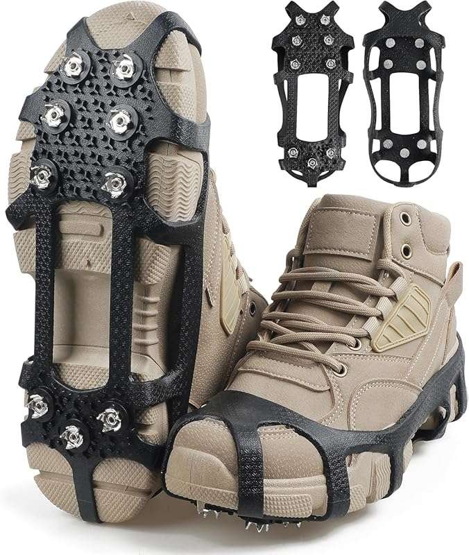 Crampons Ice Cleats for Shoes and Boots for Snow and Ice Traction