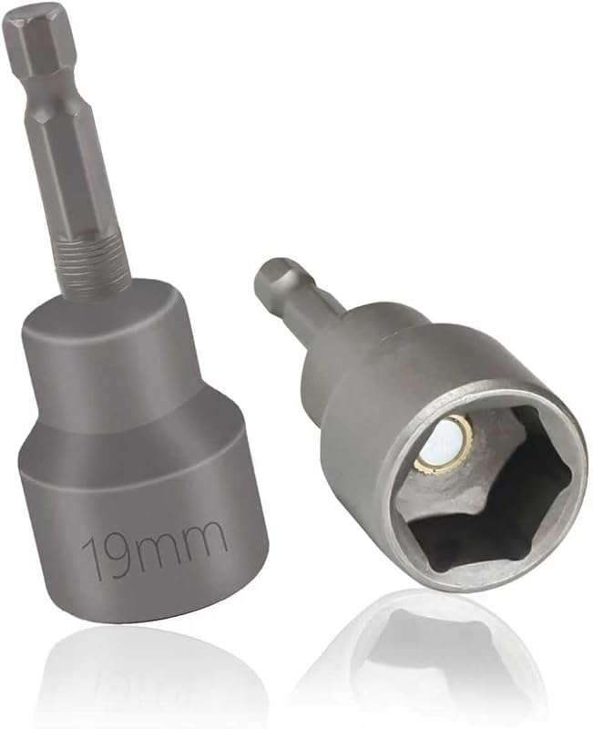 2-Pack Magnetic RV Jack Drill Adapter with 1/4