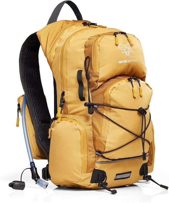 Water Buffalo Sherpa 22L Hiking Backpack with Water Bladder, Waterproo