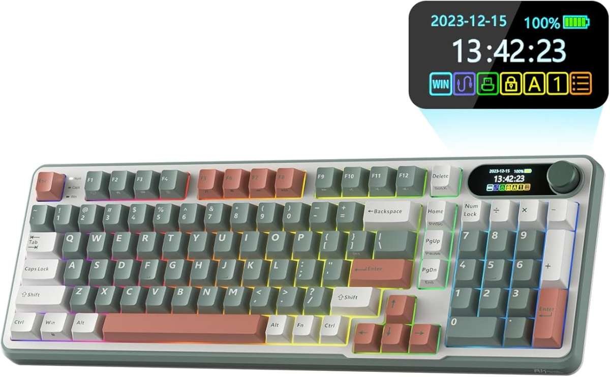 RK Royal Kludge S98 Wireless Mechanical Keyboard: Creamy Sound, Hot Sw