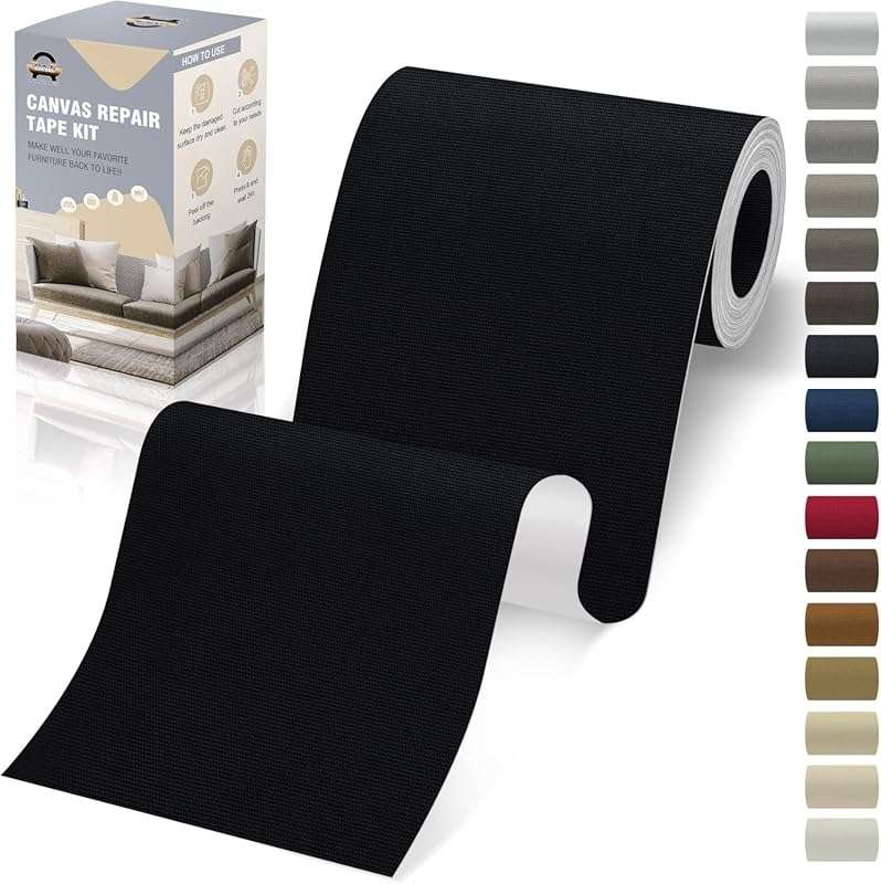 OAZ 4 x 79 Inch Waterproof Canvas Repair Patch for Pop Up Camper and O