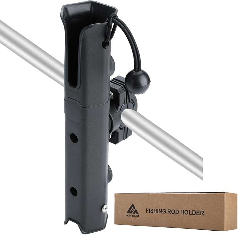 Fishing Rod Holder for Bike, Rotatable Fishing Pole Holder for Bike wi