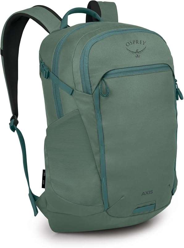 Osprey Axis Laptop Backpack: Everyday Pack with Sleeve, Water Bottle P
