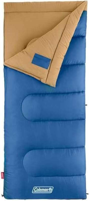 Coleman Brazos 20/30°F Adult Cool-Weather Sleeping Bag with No-Snag Zi