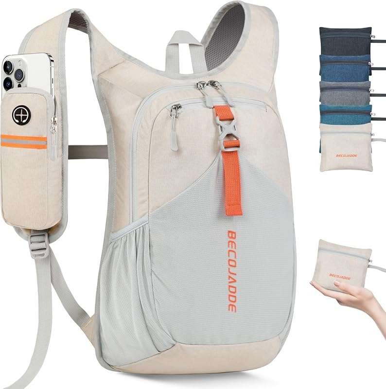 15L Small Hiking Backpack for Men Women Foldable Packable Back Pack Ul