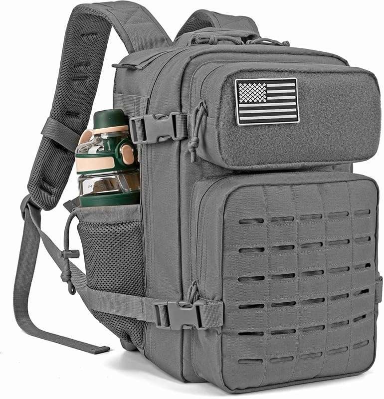 QT&QY 25L/45L Military Tactical Backpack For Men Molle Daypack 3 Day B