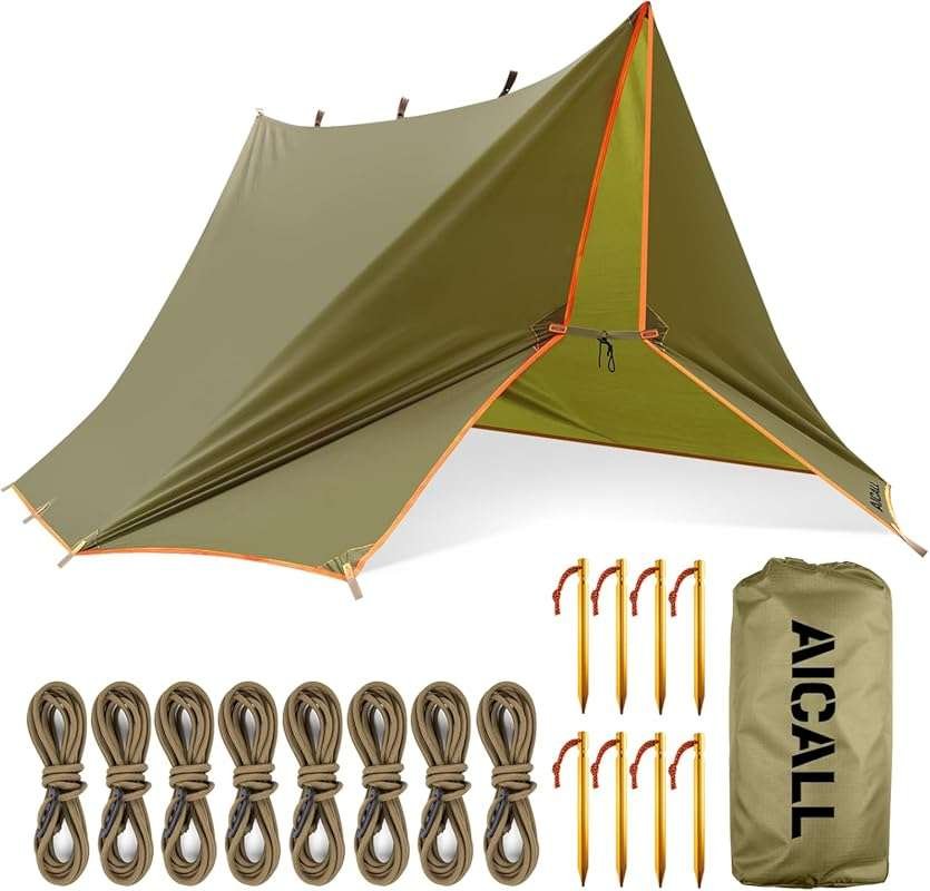 Waterproof Camping Tarp 10 x 10ft Survival Tent Backpacking Portable T