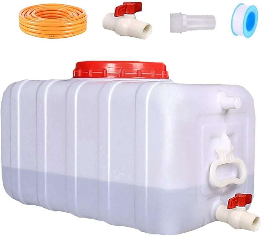 50L Portable Water Tank with Spigot for Camping and Emergency Water St