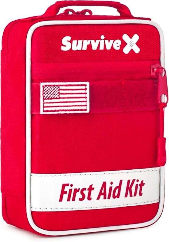 Small First Aid Kit Case for Car, Travel, Home, Hiking, Camping, and B
