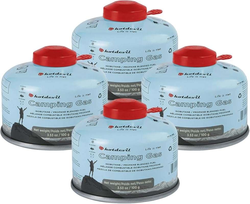 BlueFire Isobutane Butane Propane Blend Fuel Canisters for Portable Ca
