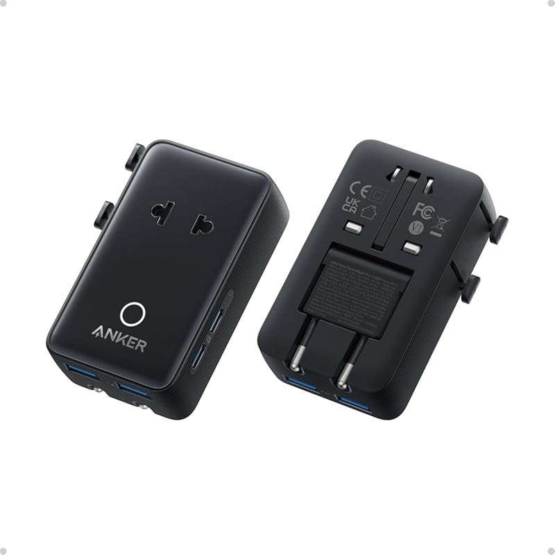 Anker Nano Travel Adapter with 5 Ports for Japan and Worldwide Travel