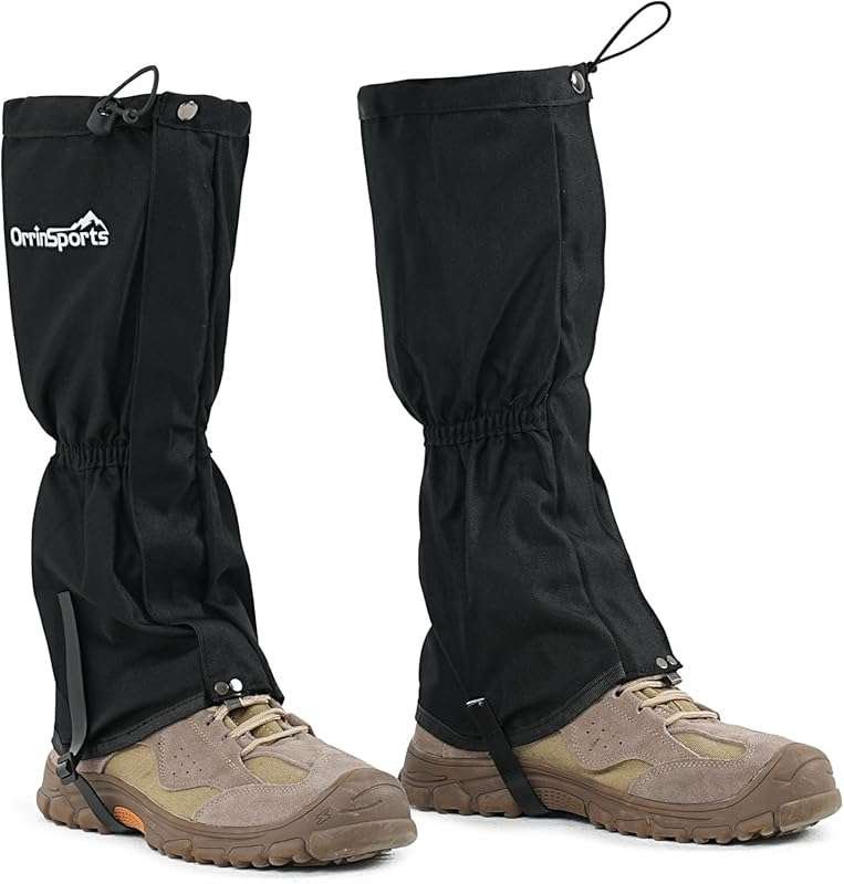 Waterproof Adjustable Leg Gaiters for Men and Women Snow Boot Gaiters 