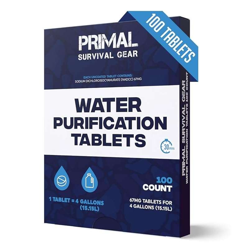 Highly Effective Water Purification Tablets for Hiking, Camping, and E