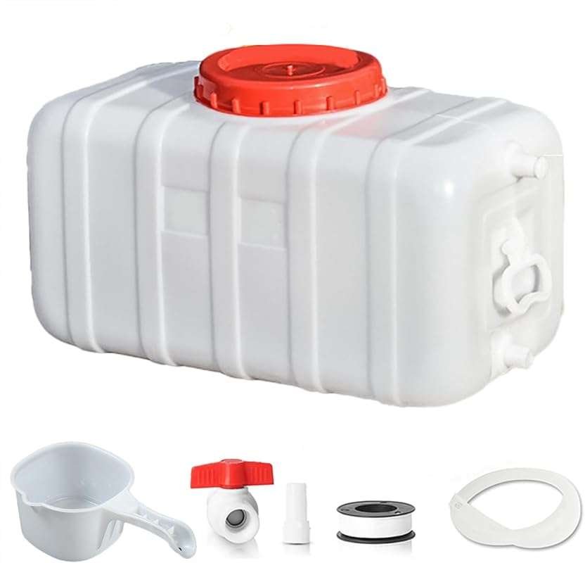 Large Capacity Portable Water Tank with Faucet for Caravans and Outdoo