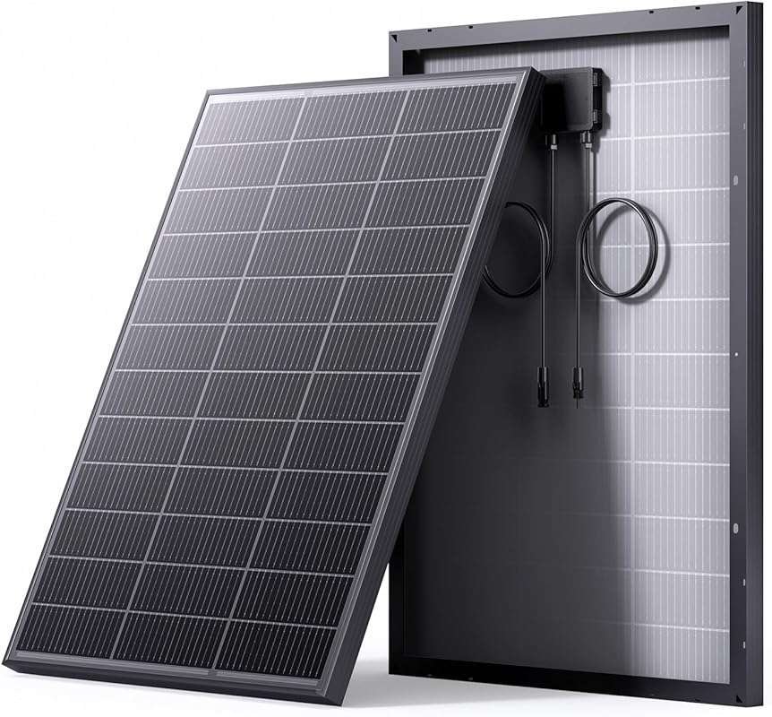 100W N-Type Monocrystalline Solar Panel for RV Camping Off-Grid Cabin 