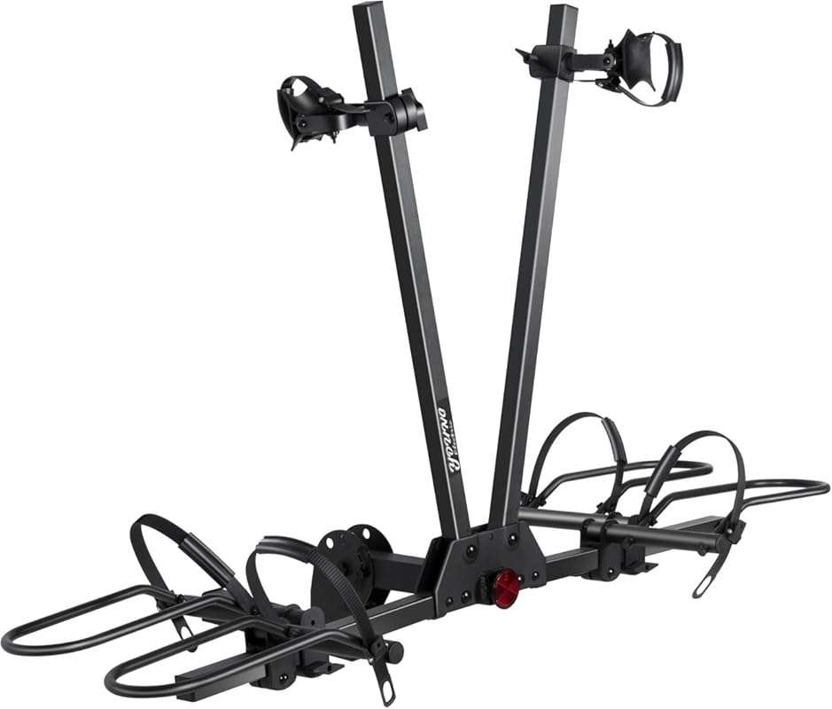 Young Hitch Mounted 2-Bike Rack for Cars, SUVs, Vans, RVs, and Trailer