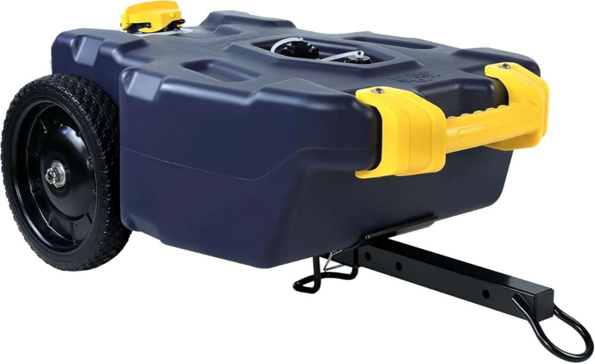 Venustank 16 Gallon Portable RV Waste Holding Tank with Two Wheels for