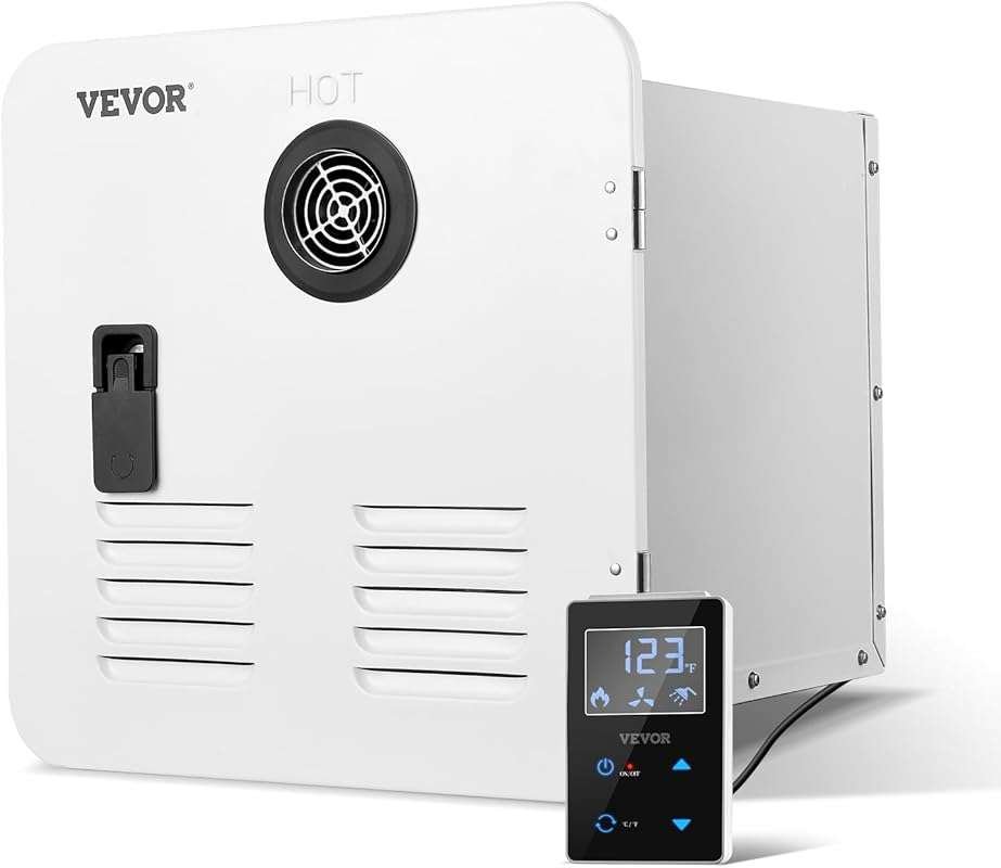VEVOR RV Tankless Water Heater, Instant Shower with 15 x 15 inches Whi