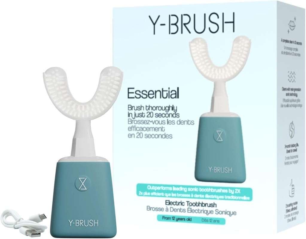 Y-Brush Essential Sonic Electric Toothbrush: 3 Months Battery Life, US