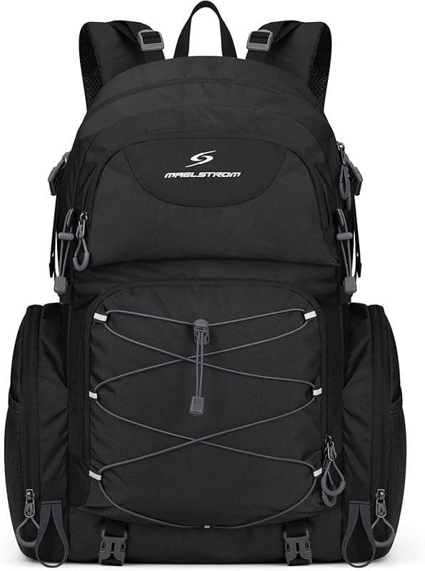 Maelstrom 40L Lightweight Waterproof Hiking Daypack with Rain Cover fo