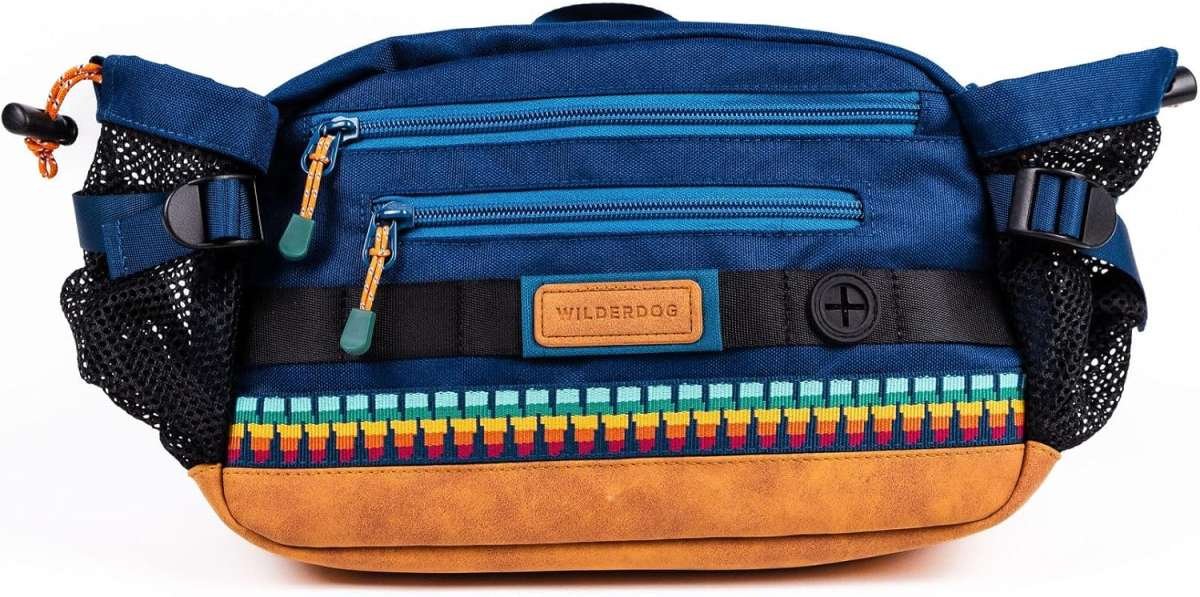 Wilderdog Mega Hiking Hip Pack: 3-Liter Capacity with Two Mesh Water B