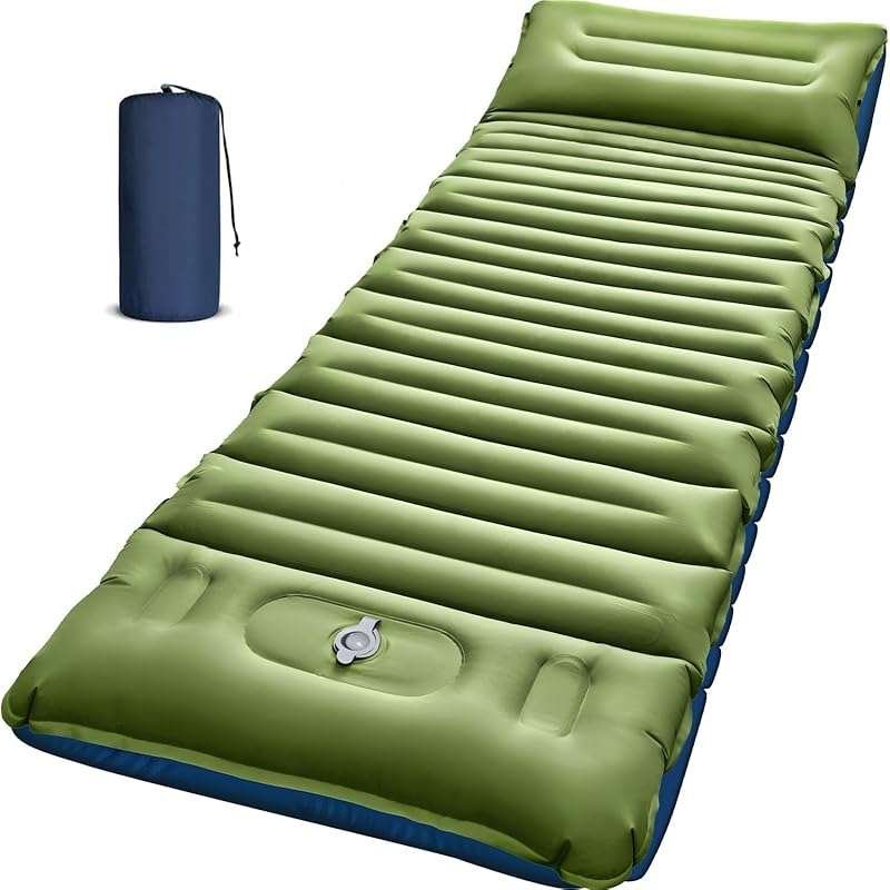 Best Most Comfortable Thick Inflatable Camping Sleeping Pad with Pump