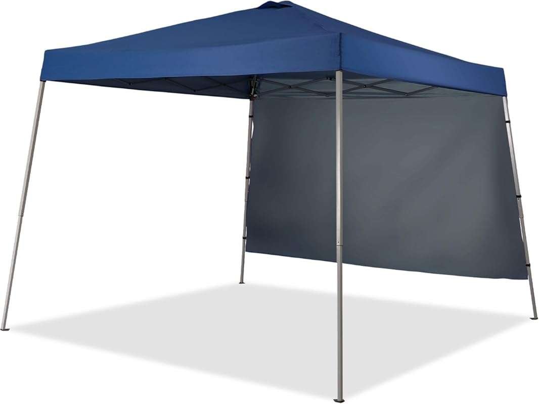 GDY 8X10 FT Pop Up Canopy Outdoor Instant Tent Slant Legs with a Sidew