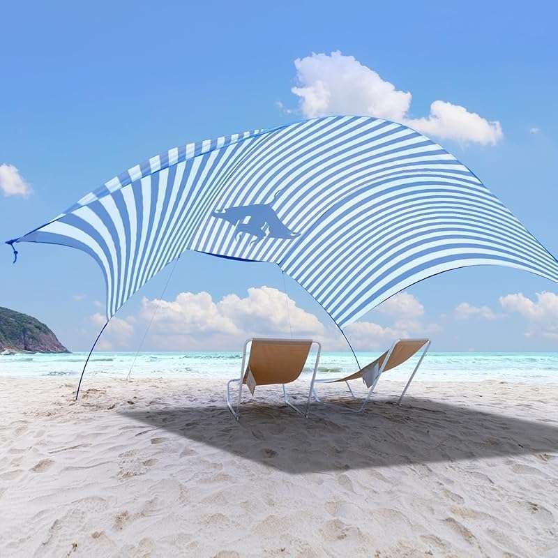 Regatta Manta Rays Beach Canopy: Lightweight 150 Sq. Ft. Shade for Win