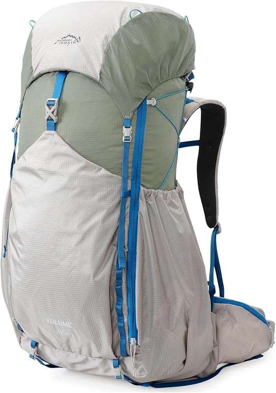 IX INOXTO 55L Internal Frame Backpack for Hikes, with 3L Water Bladder