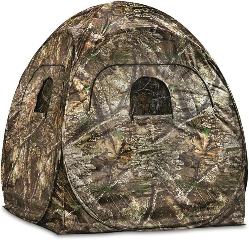 Guide Gear 4-Panel Spring Steel Hunting Blind; 2-Person Ground Blind f