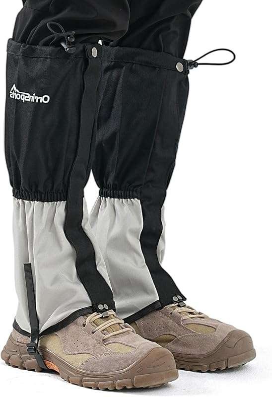 Leg Gaiters for Men and Women Waterproof Adjustable Gators for Hiking 