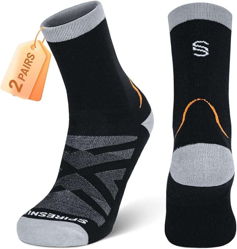 Hiking Socks 2-Pack - Moisture-Wicking & Anti-Blister for Men & Women 