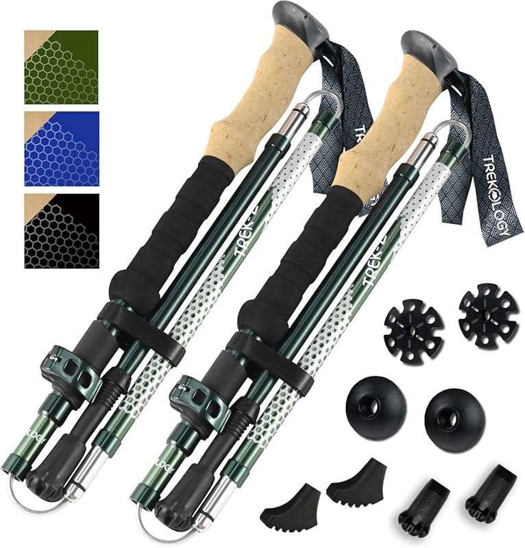 Trekology Trek-Z Collapsible Hiking & Trekking Poles - Balance Support