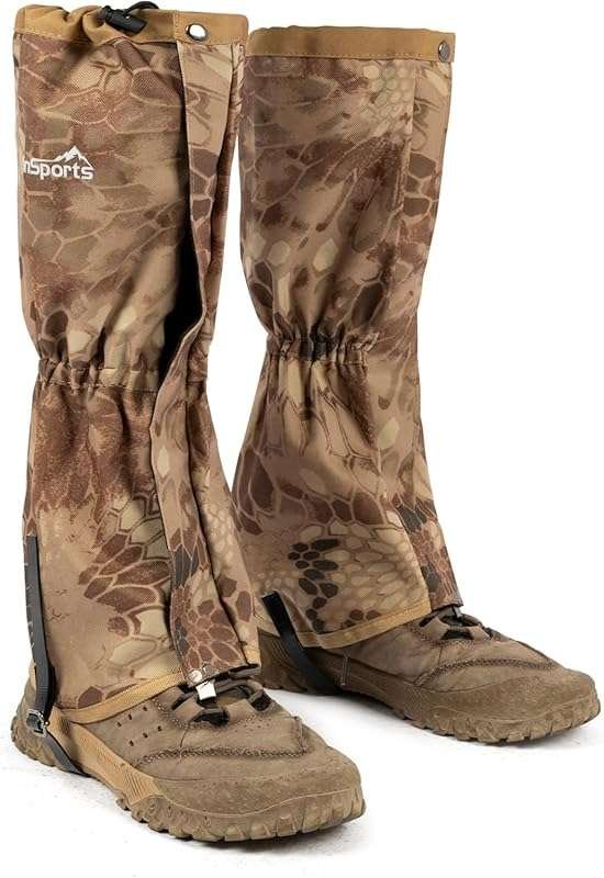 Waterproof Adjustable Leg Gaiters for Men and Women Snow Boot Gaiters 