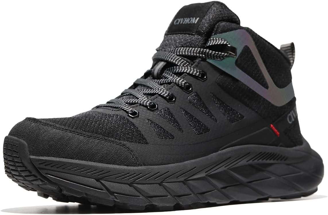 Men Breathable Outdoor Hiking Shoes, Comfortable Trekking Trail Sneake