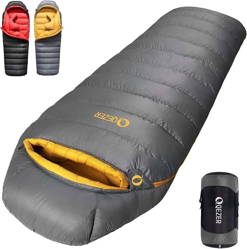 Ultralight 0 Degree Down Sleeping Bag for Backpacking and Hiking, 620