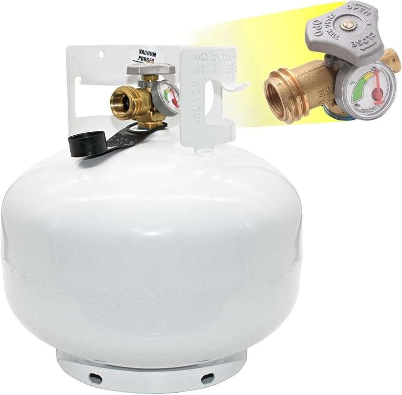 Flame King YSN11SQTa 11LB Propane Tank Cylinder Squatty with Dust Cap,