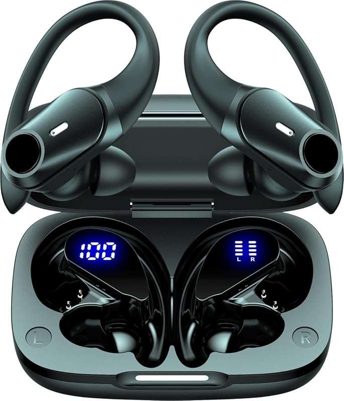 Hybrid Active Noise Cancelling Earbuds for Travel with 80H Playback an