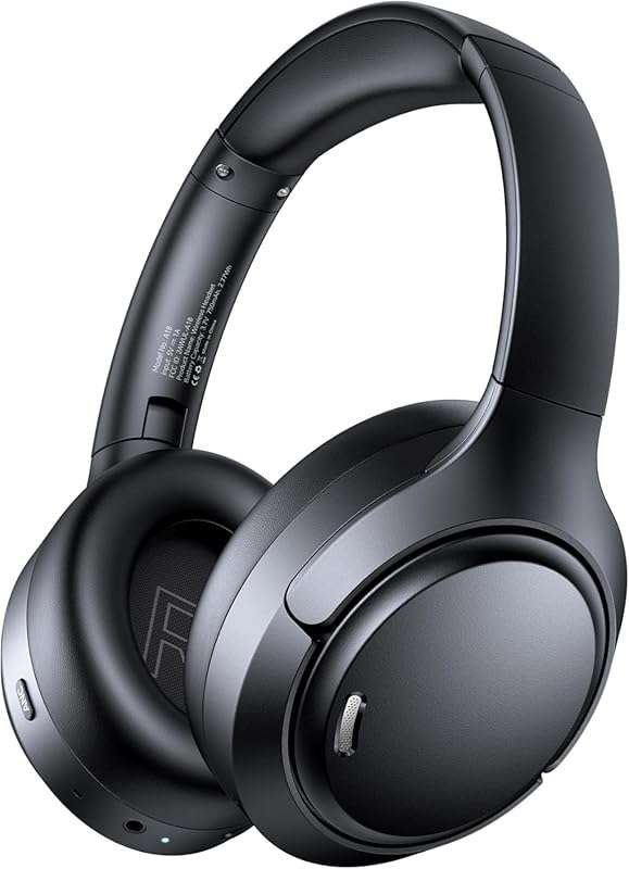 Hybrid Active Noise Cancelling Over-Ear Headphones for Travel: 120H Pl