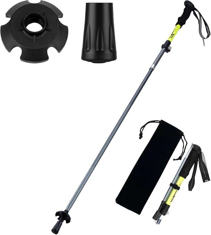 Lightweight Aluminum Hiking Poles with Tungsten Steel Tip – Collapsibl