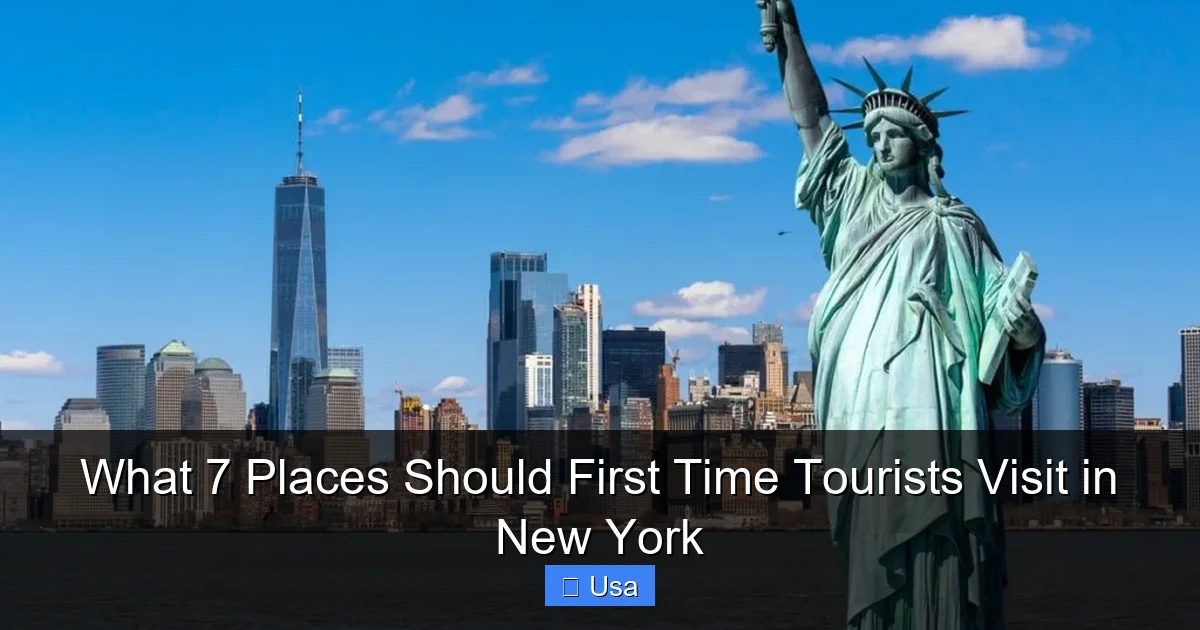 What 7 Places Should First Time Tourists Visit in New York
