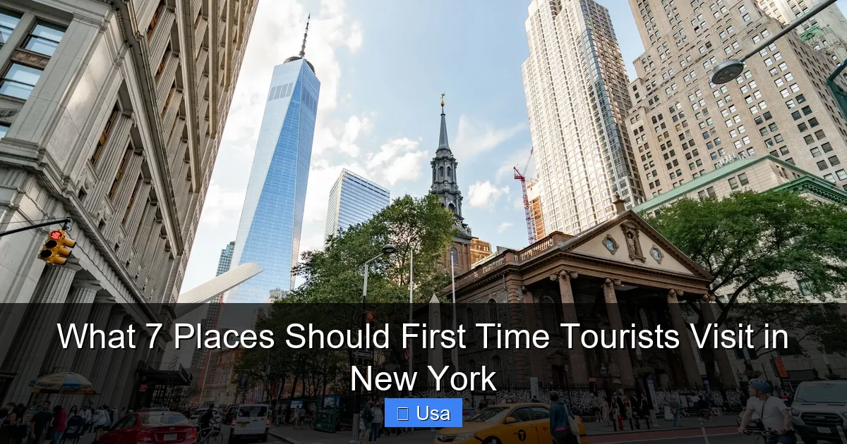 What 7 Places Should First Time Tourists Visit in New York