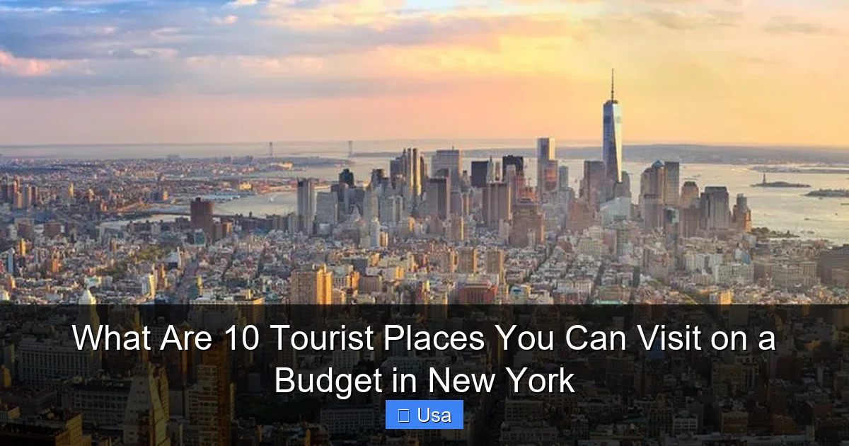 What Are 10 Tourist Places You Can Visit on a Budget in New York